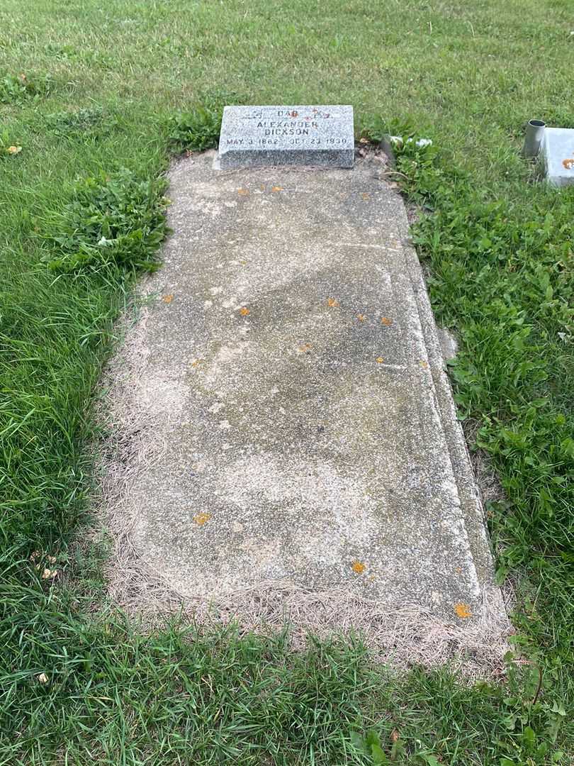 Alexander Dickson's grave. Photo 2