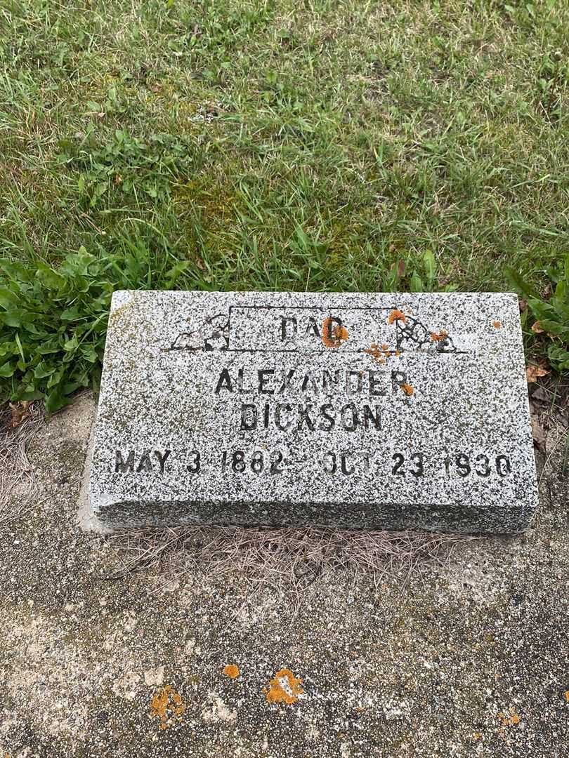 Alexander Dickson's grave. Photo 3