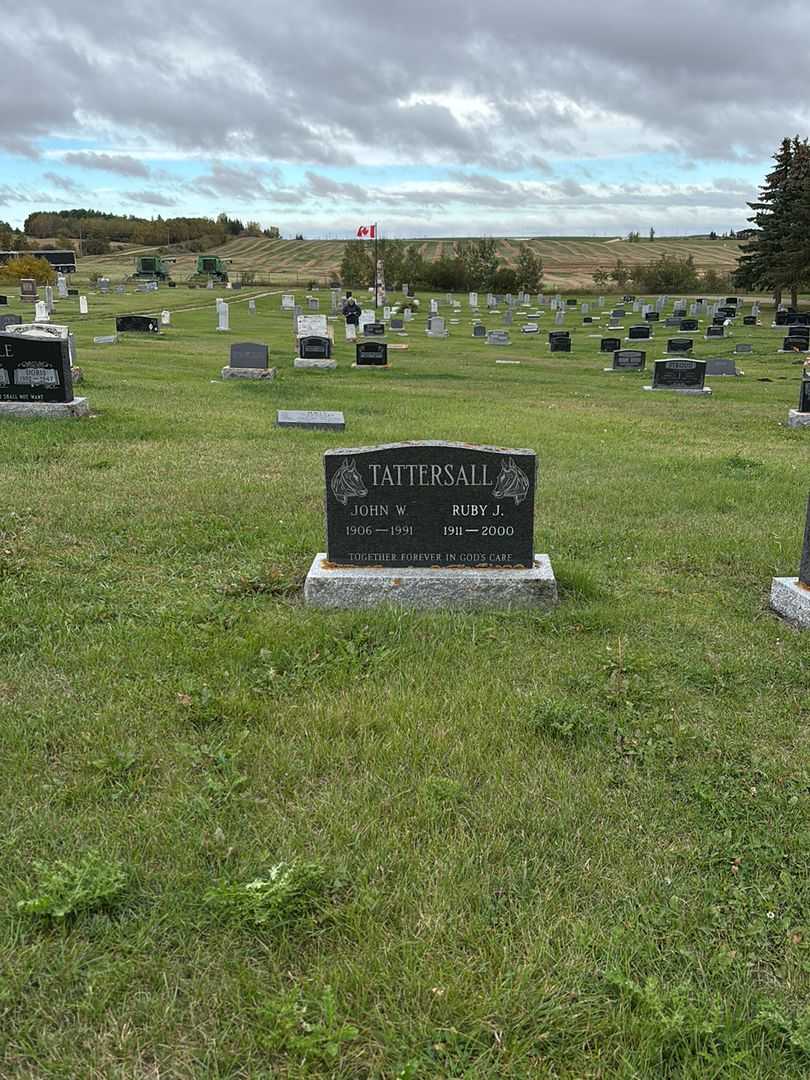 John Walter Tattersall's grave. Photo 2