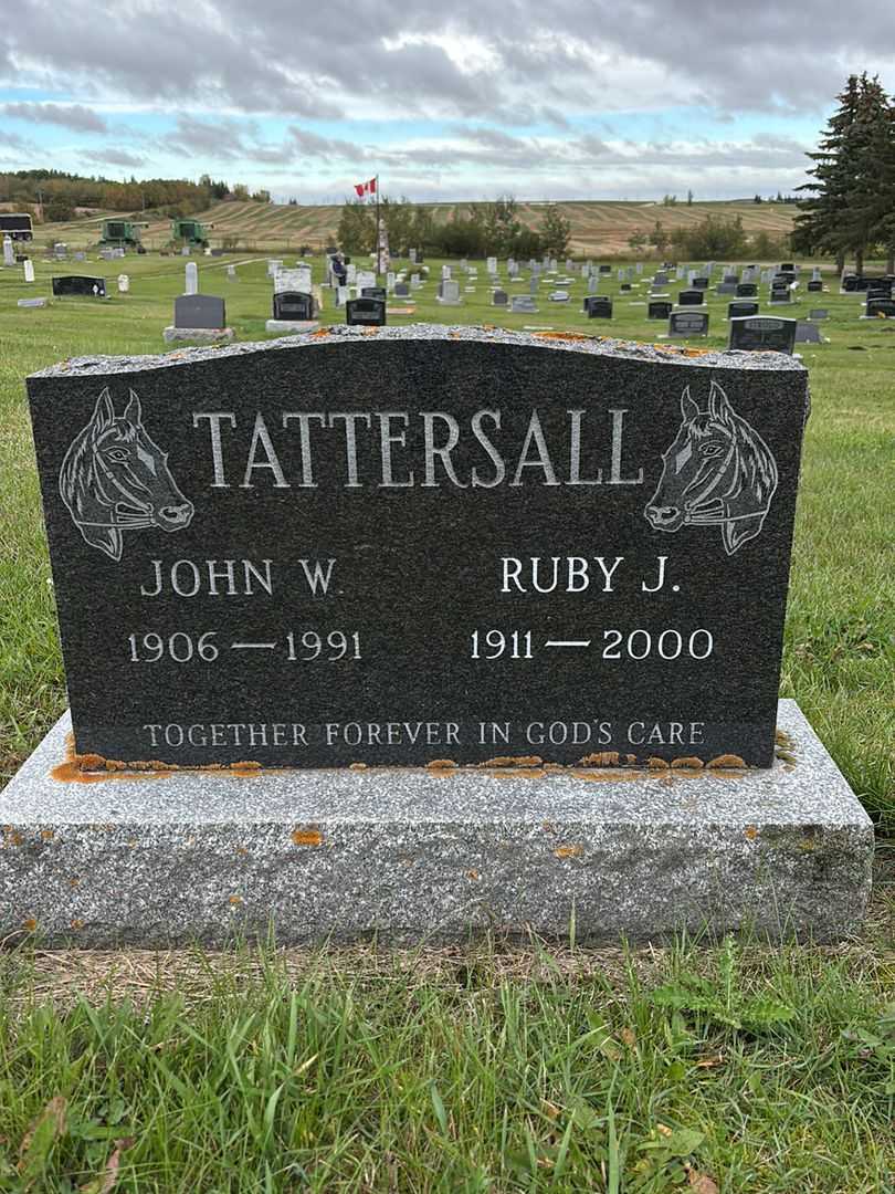 John Walter Tattersall's grave. Photo 3