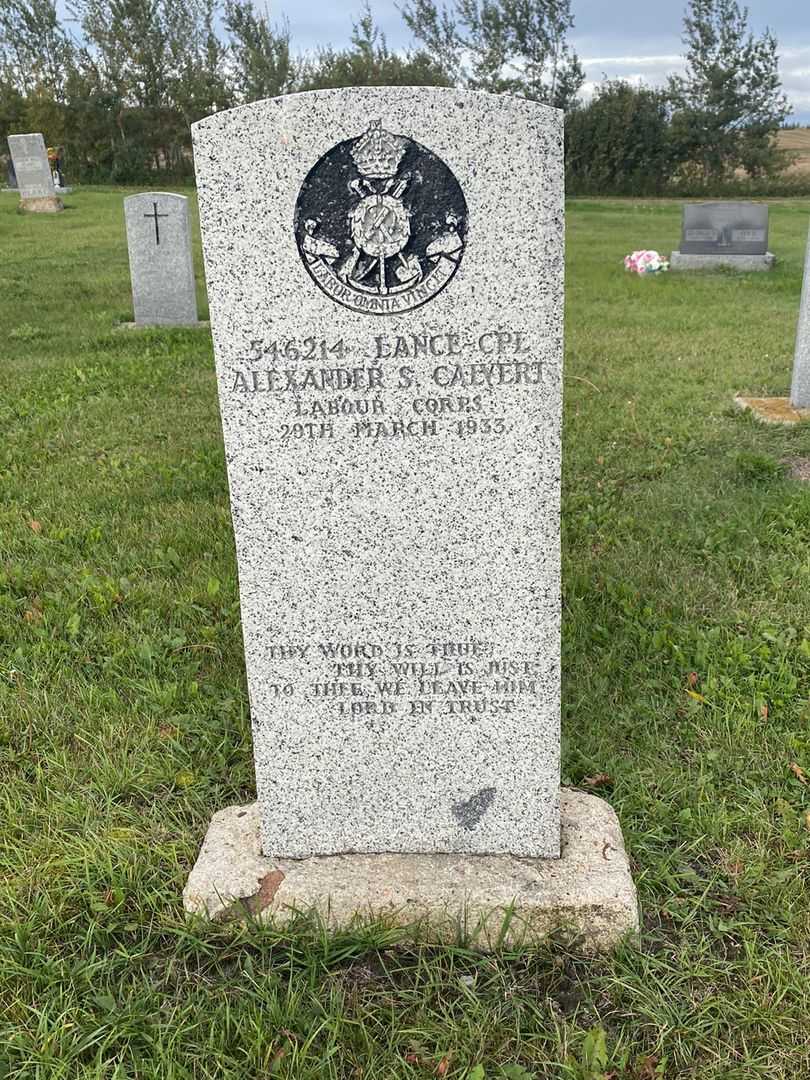 Alexander Stanley Calvert's grave. Photo 3