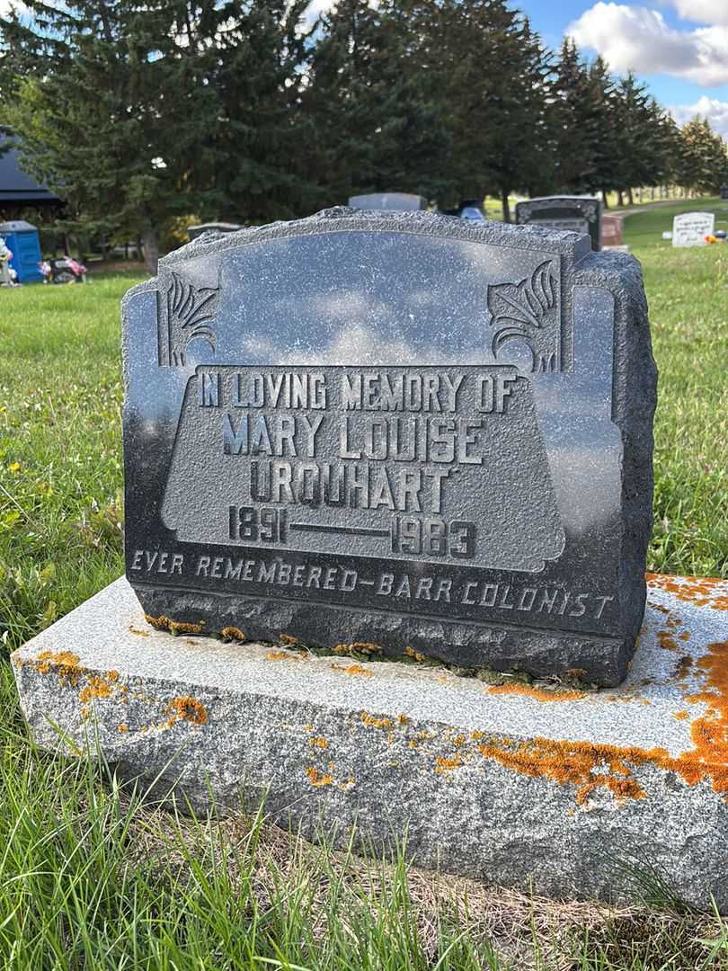 Mary Louise Urquhart's grave. Photo 1