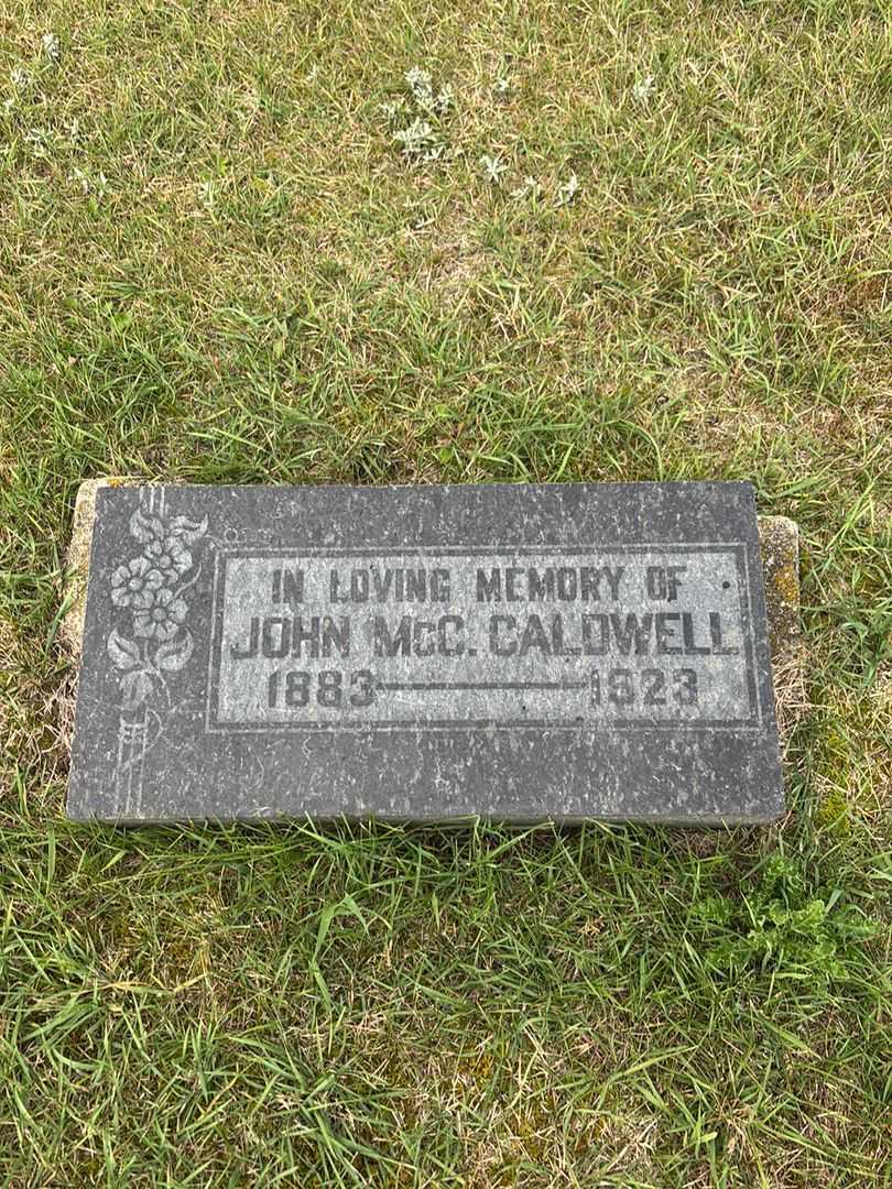 John McC. Caldwell's grave. Photo 3
